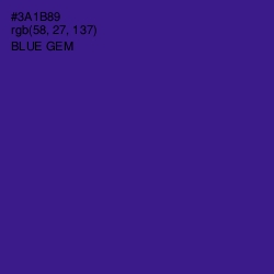 #3A1B89 - Blue Gem Color Image