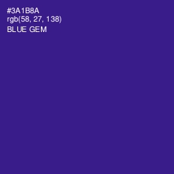 #3A1B8A - Blue Gem Color Image