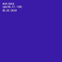 #3A1BA8 - Blue Gem Color Image