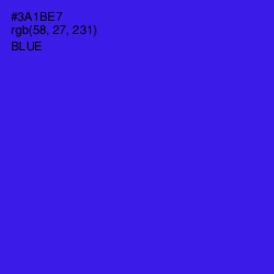 #3A1BE7 - Blue Color Image