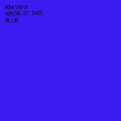 #3A1BF2 - Blue Color Image