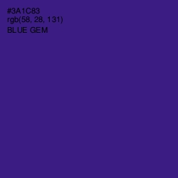 #3A1C83 - Blue Gem Color Image