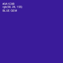#3A1C9B - Blue Gem Color Image