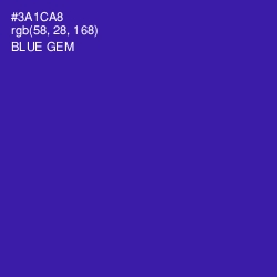 #3A1CA8 - Blue Gem Color Image