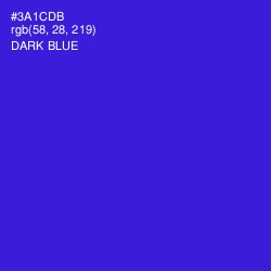 #3A1CDB - Dark Blue Color Image