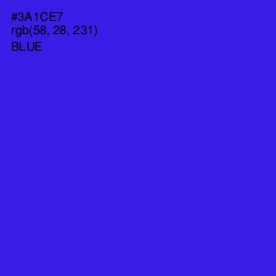 #3A1CE7 - Blue Color Image