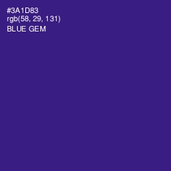 #3A1D83 - Blue Gem Color Image