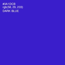 #3A1DCB - Dark Blue Color Image