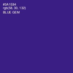 #3A1E84 - Blue Gem Color Image