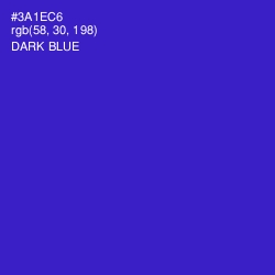 #3A1EC6 - Dark Blue Color Image