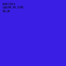 #3A1EE4 - Blue Color Image