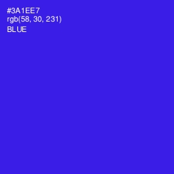 #3A1EE7 - Blue Color Image