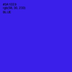 #3A1EE9 - Blue Color Image