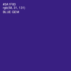 #3A1F83 - Blue Gem Color Image