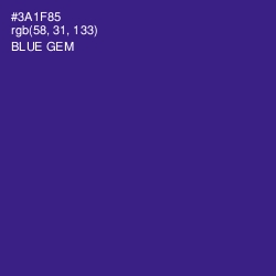#3A1F85 - Blue Gem Color Image
