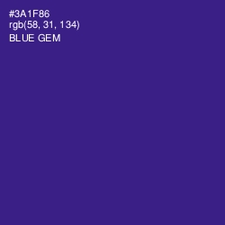 #3A1F86 - Blue Gem Color Image