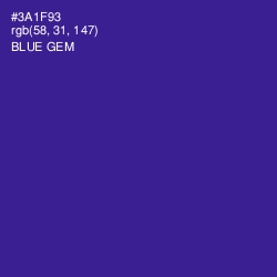 #3A1F93 - Blue Gem Color Image