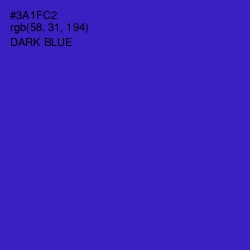 #3A1FC2 - Dark Blue Color Image