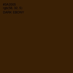 #3A2005 - Dark Ebony Color Image