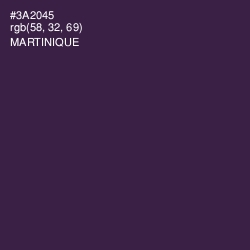 #3A2045 - Martinique Color Image