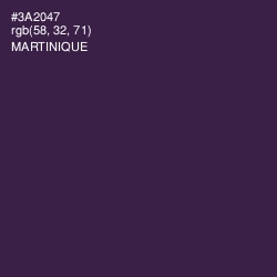 #3A2047 - Martinique Color Image