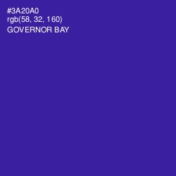 #3A20A0 - Governor Bay Color Image