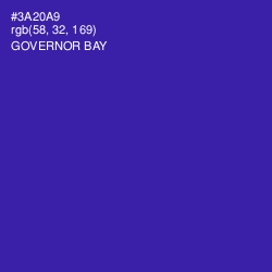 #3A20A9 - Governor Bay Color Image