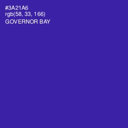 #3A21A6 - Governor Bay Color Image