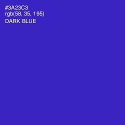 #3A23C3 - Dark Blue Color Image
