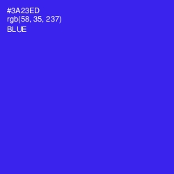 #3A23ED - Blue Color Image