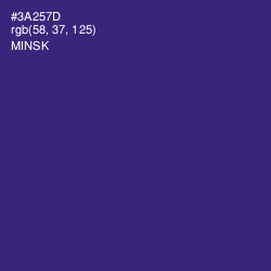 #3A257D - Minsk Color Image