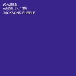 #3A258B - Jacksons Purple Color Image