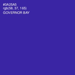 #3A25A5 - Governor Bay Color Image