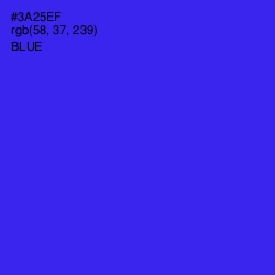 #3A25EF - Blue Color Image