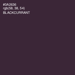 #3A2636 - Blackcurrant Color Image
