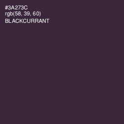 #3A273C - Blackcurrant Color Image