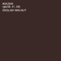 #3A2926 - English Walnut Color Image