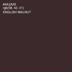 #3A2A29 - English Walnut Color Image