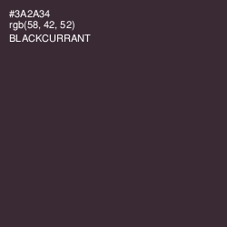 #3A2A34 - Blackcurrant Color Image