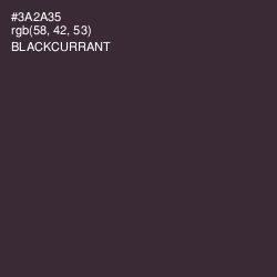 #3A2A35 - Blackcurrant Color Image