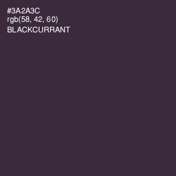 #3A2A3C - Blackcurrant Color Image