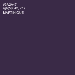 #3A2A47 - Martinique Color Image