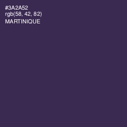 #3A2A52 - Martinique Color Image