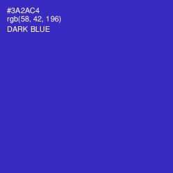 #3A2AC4 - Dark Blue Color Image