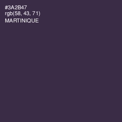 #3A2B47 - Martinique Color Image