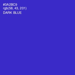 #3A2BC9 - Dark Blue Color Image