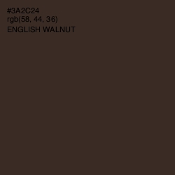 #3A2C24 - English Walnut Color Image