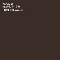 #3A2C26 - English Walnut Color Image