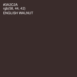 #3A2C2A - English Walnut Color Image