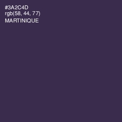 #3A2C4D - Martinique Color Image